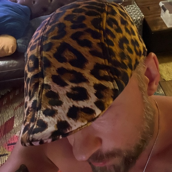 Leopar cheetah animal, print golf hat - Picture 4 of 5